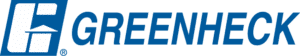 Logo featuring a stylized 'G' in a blue square followed by the word 'GREENHECK' in blue capital letters.