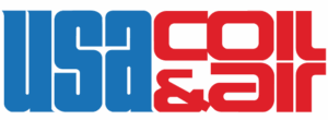 Logo of USA Coil and Air with blue 'USA' and red 'Coil & Air' text.